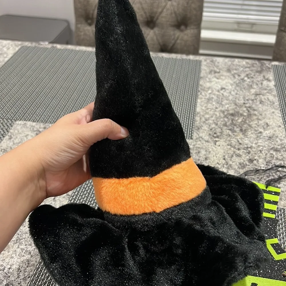 Halloween Witch Decor Lot Welcomes my Pretties Sign Witches Notespad Hat Plush